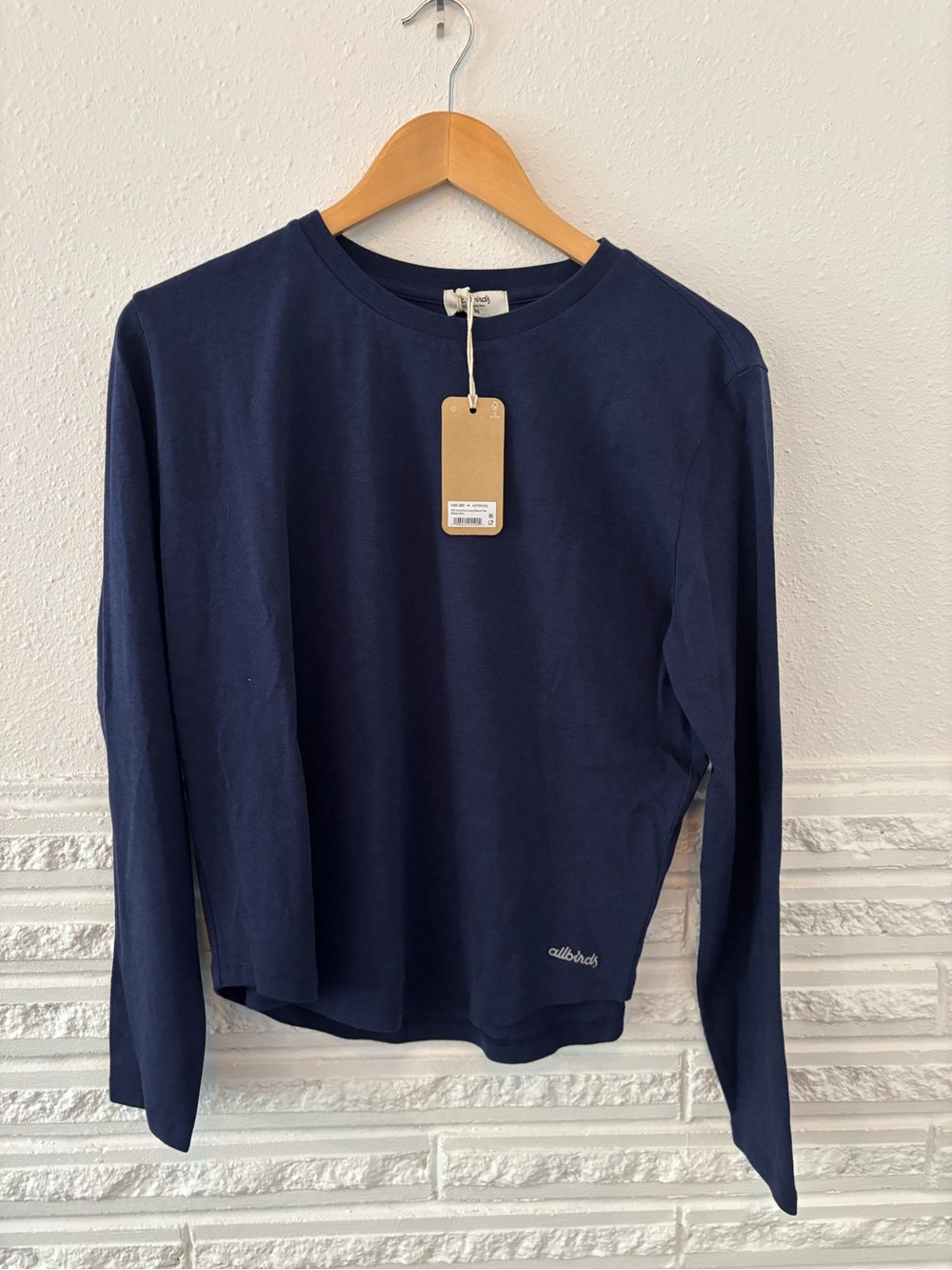 Allbirds, women’s long sleeve T-shirt, size medium. New with tags.